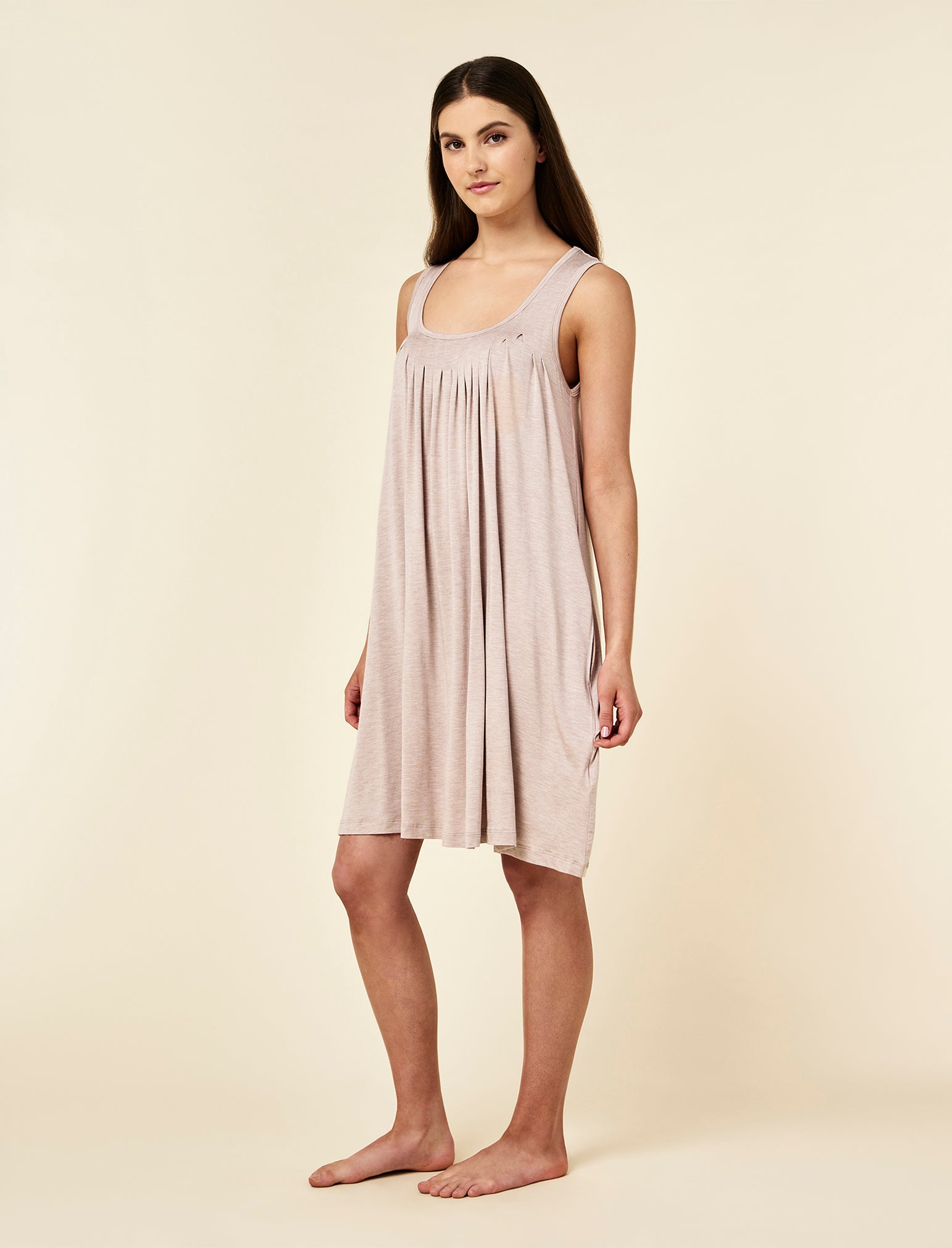 Kate Modal Soft Pleat Front Nightie