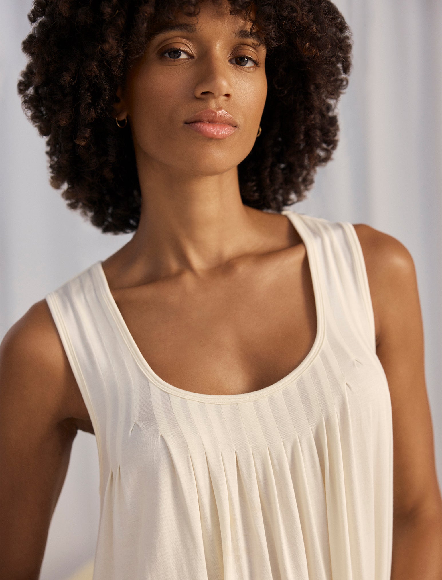 Kate Modal Soft Pleat Front Nightie