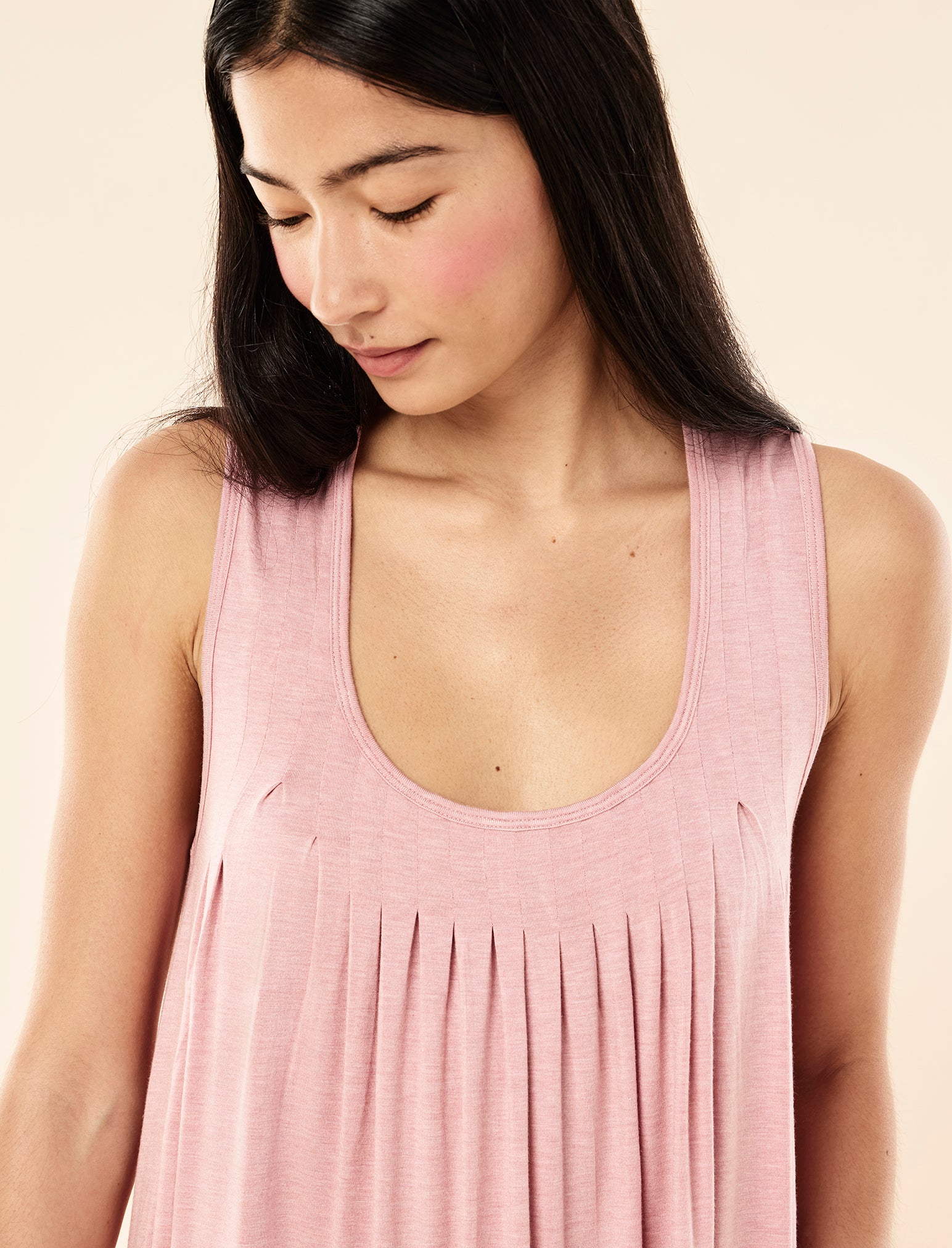 Kate Modal Soft Pleat Front Nightie