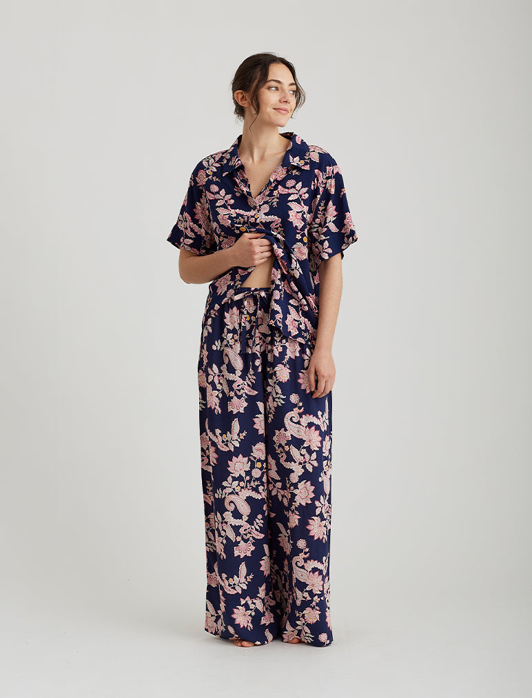Abigail Paisley Full Length Pant