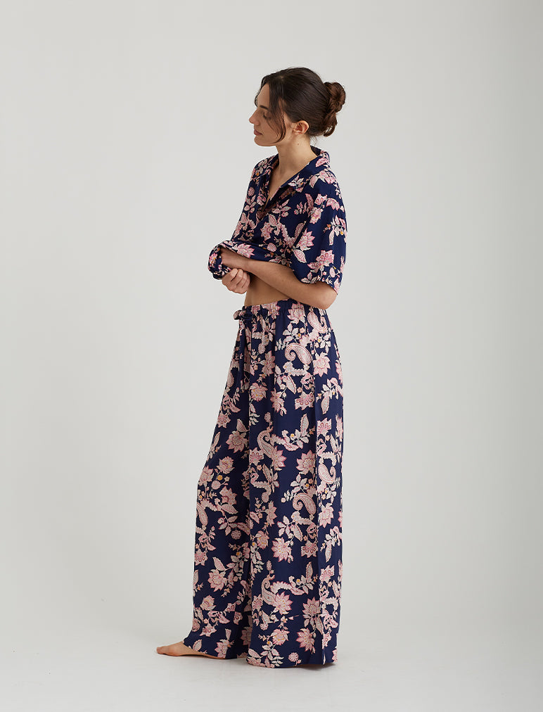 Abigail Paisley Full Length Pant