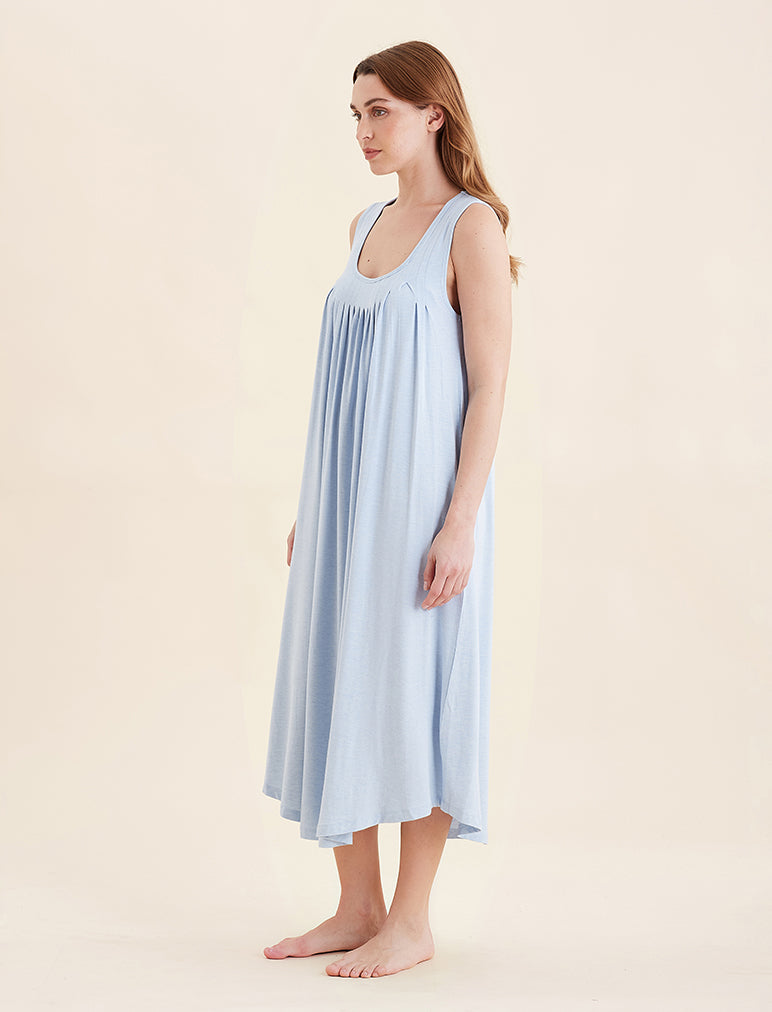 Kate Modal Soft Pleat Front Maxi Nightie