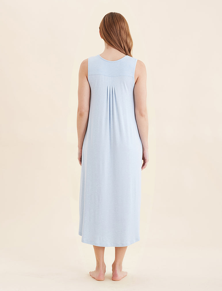 Kate Modal Soft Pleat Front Maxi Nightie