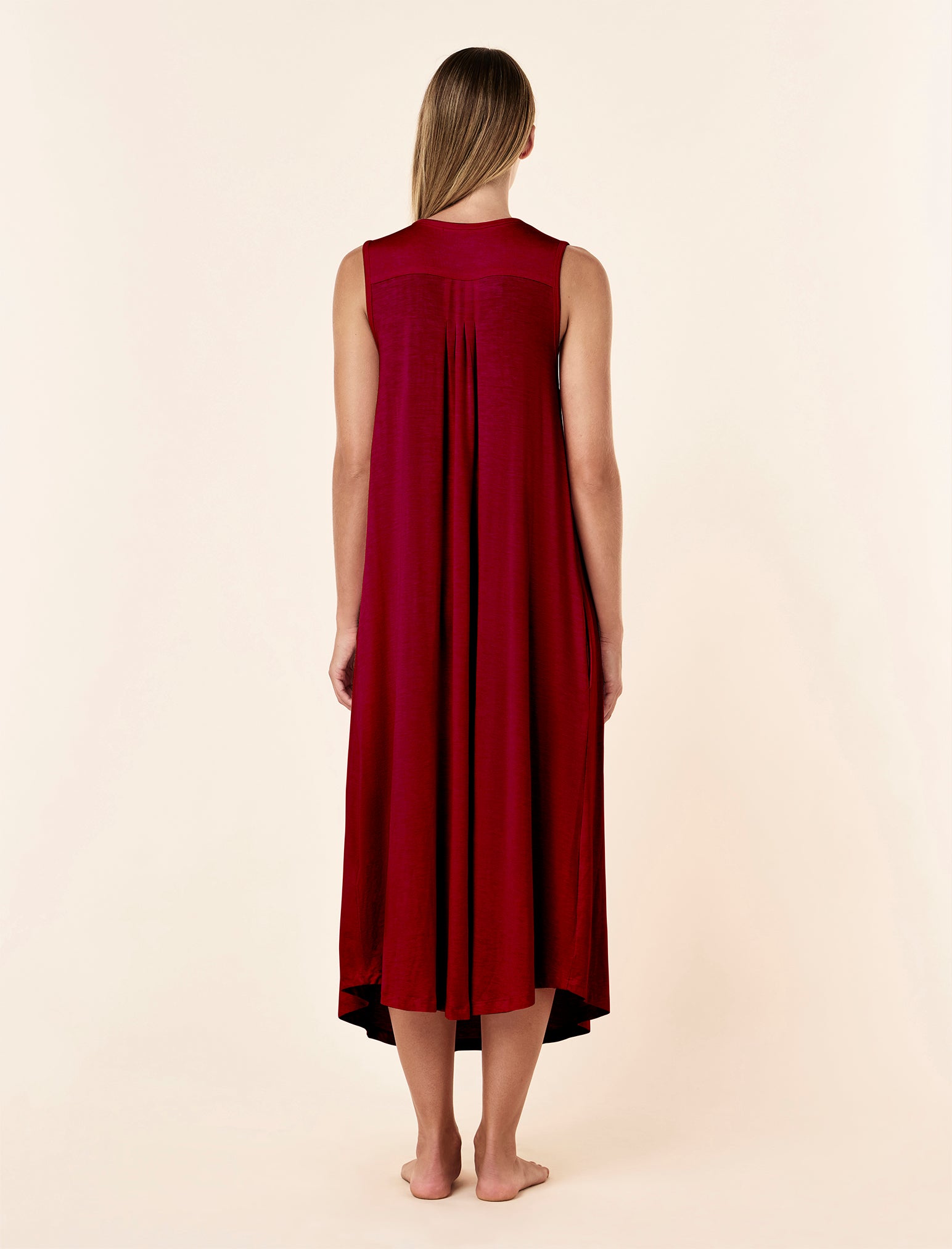 Kate Modal Soft Pleat Front Maxi Nightie