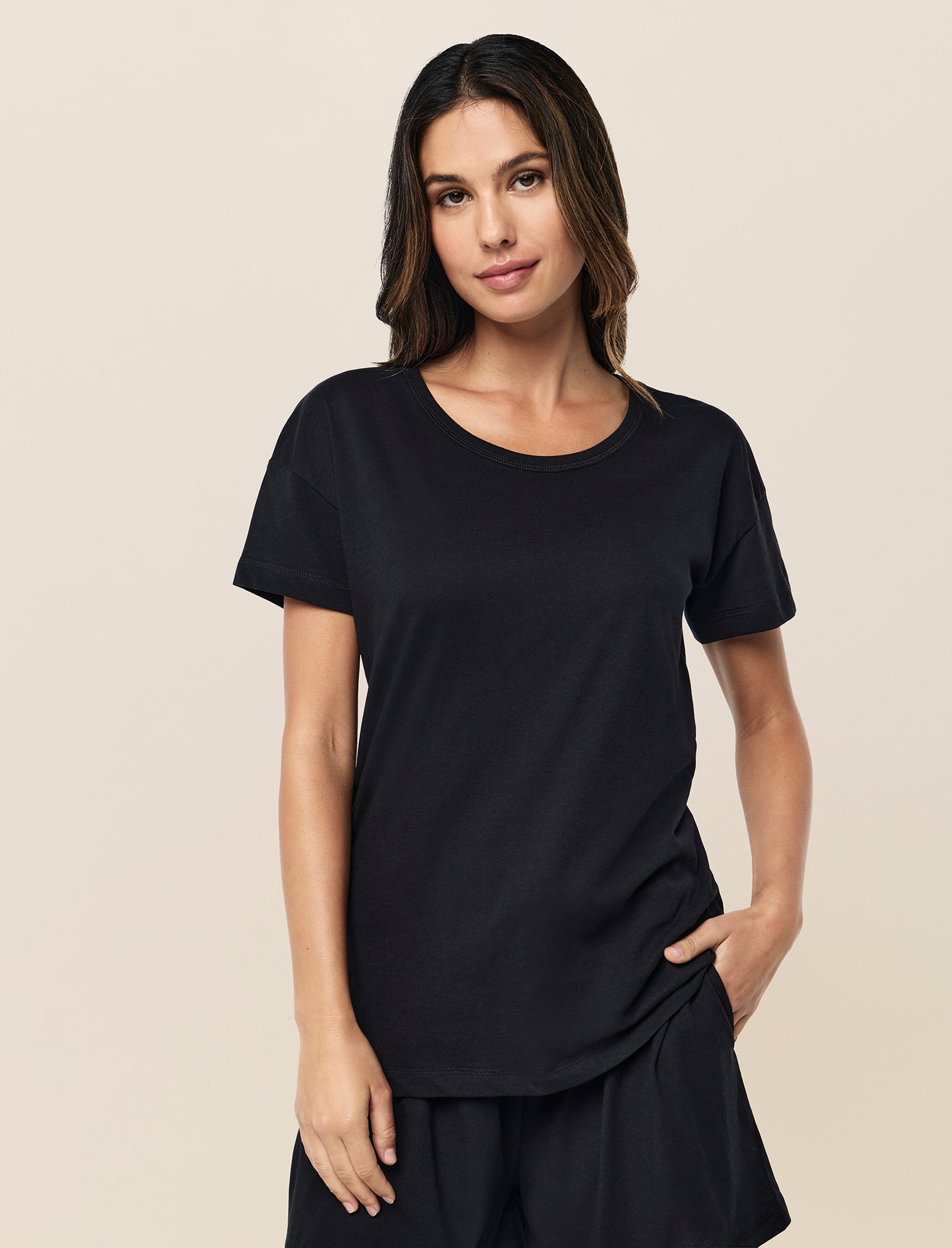 Jada Organic Cotton Knit Tee