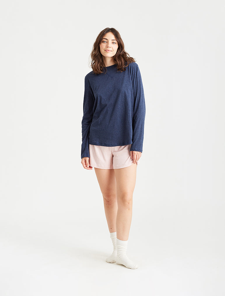 Jada Organic Cotton Knit Long Sleeve Tee