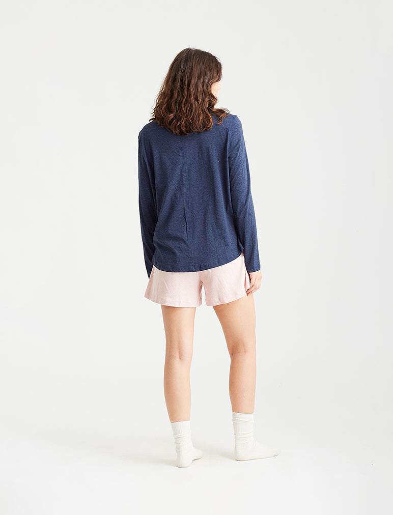 Jada Organic Cotton Knit Long Sleeve Tee
