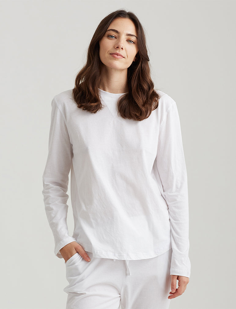 Jada Organic Cotton Knit LS Tee