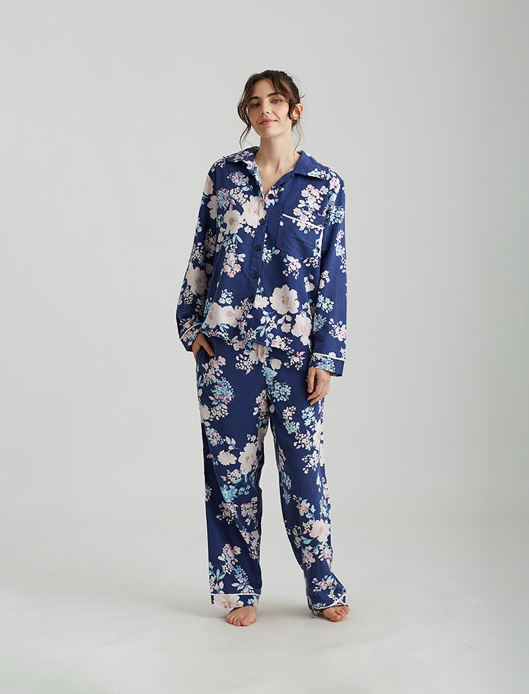 Alice Floral PJ in Navy