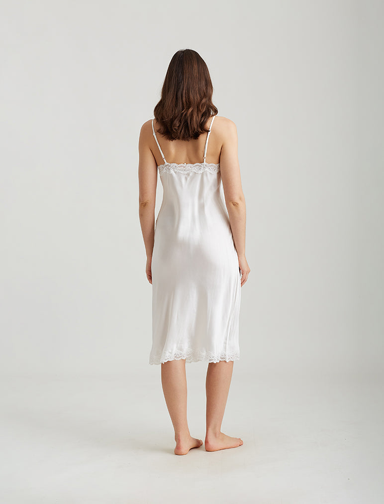 Camille Silk Lace Long Slip