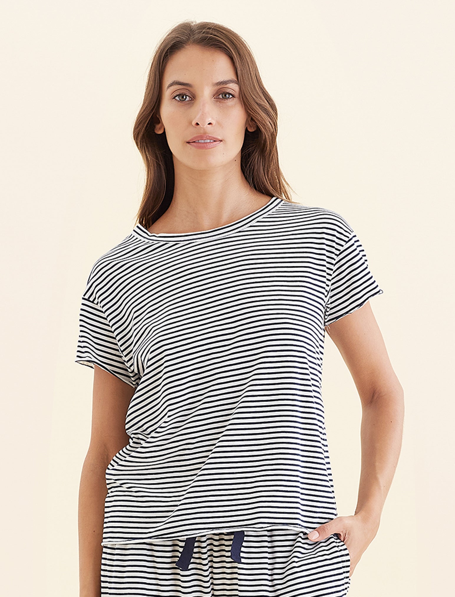 Jada Organic Cotton Knit Boxy Tee