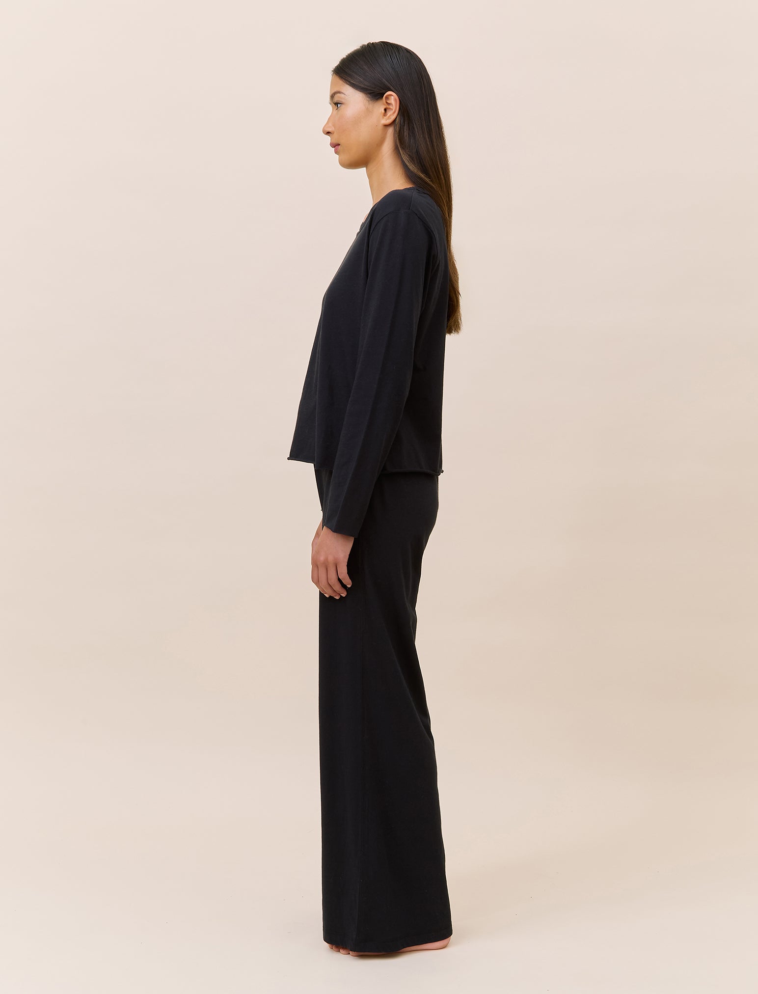 Jada Organic Cotton Boxy Long Sleeve Tee