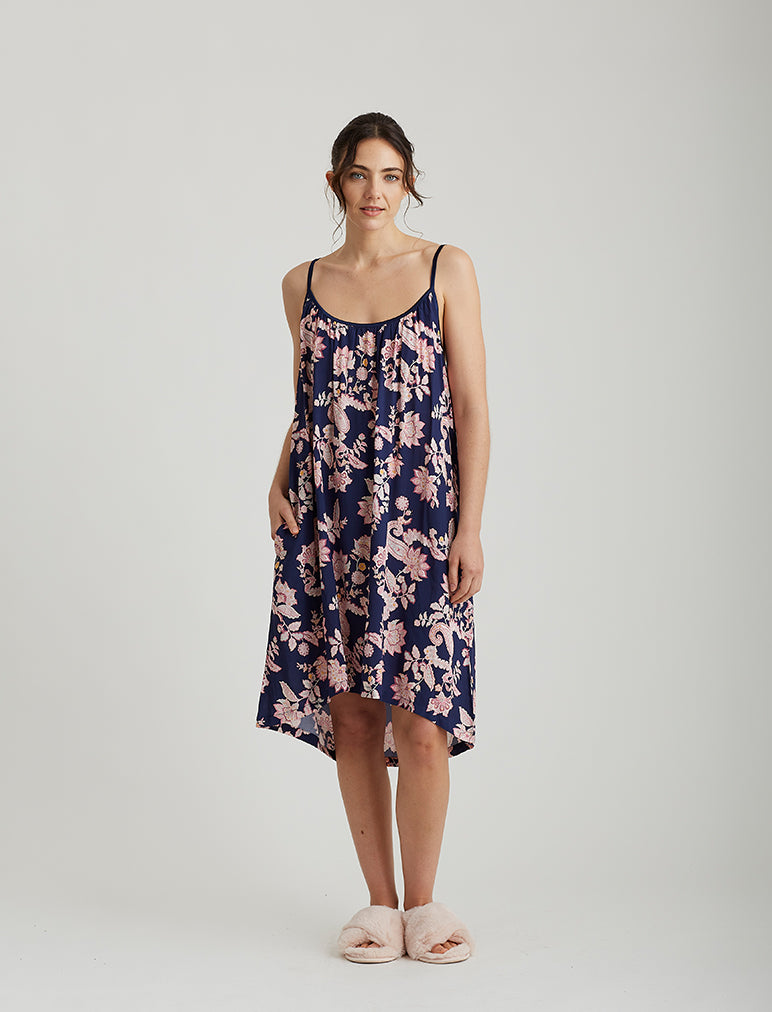 Abigail Strappy Midi Nightie