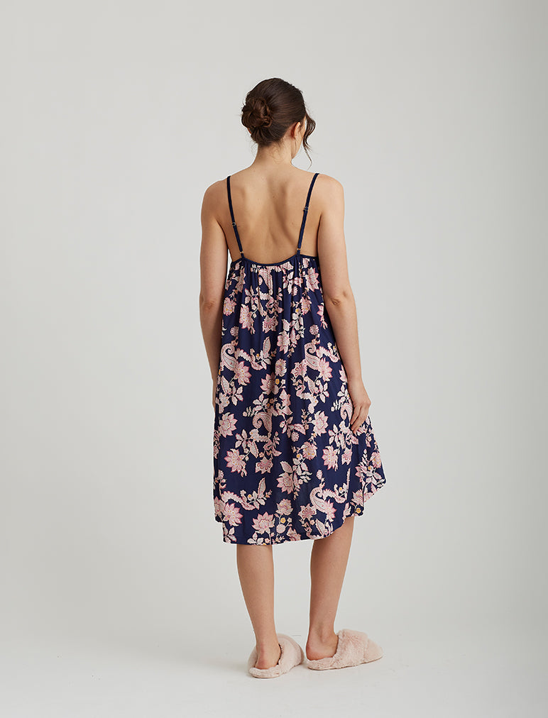 Abigail Strappy Midi Nightie