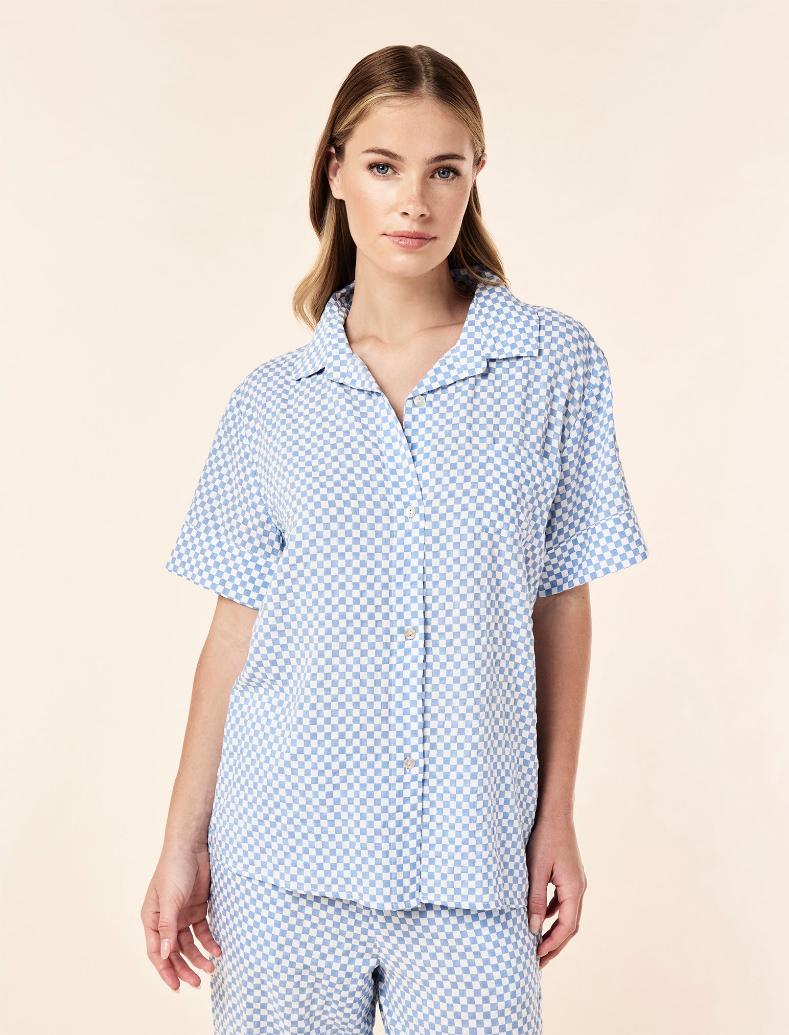 Anais Short Sleeve Full Length PJ Set