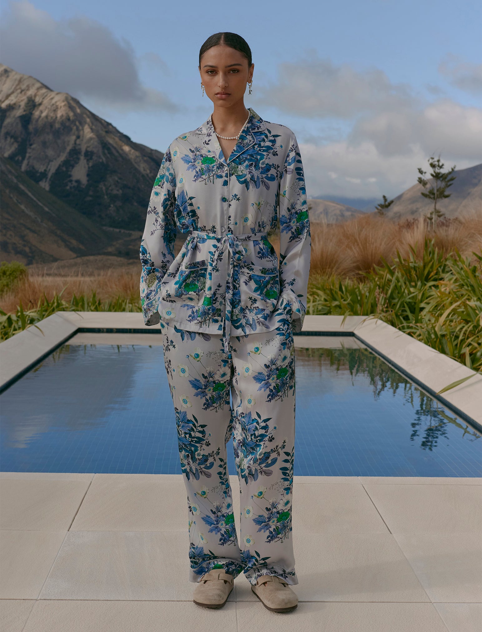 Karen Walker Love Letter Silk Wrap PJ
