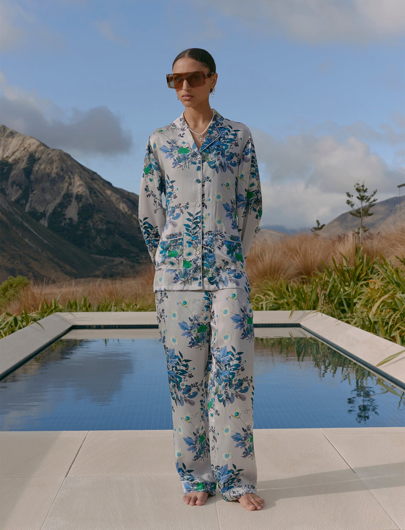 Karen Walker Love Letter Silk Wrap PJ
