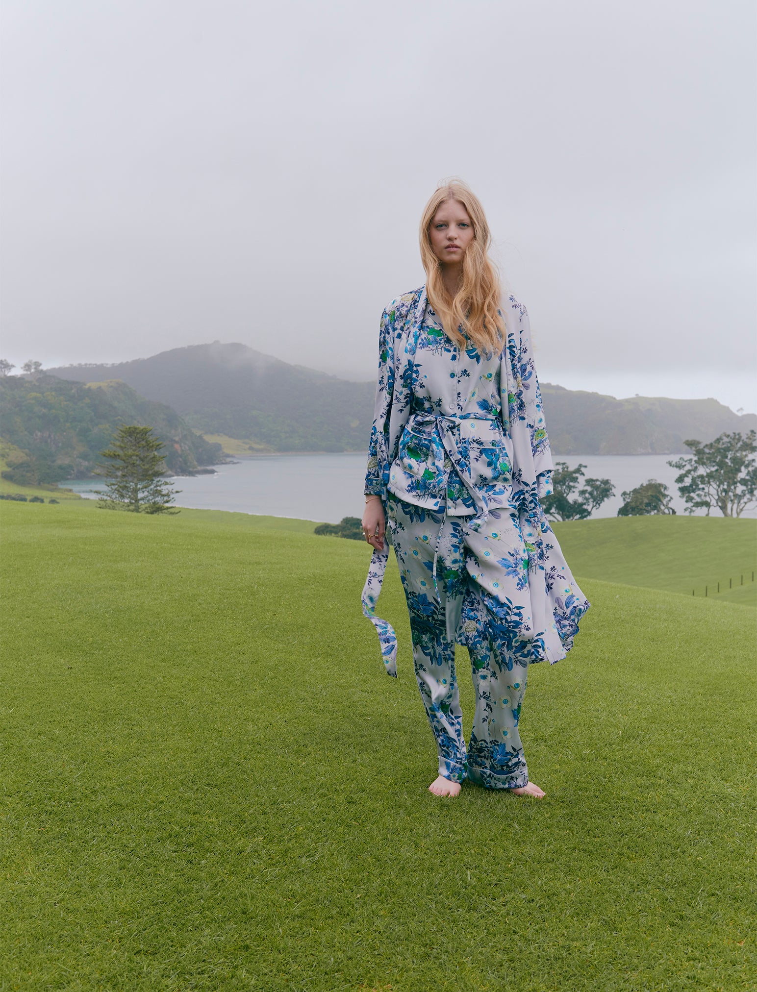 Karen Walker Love Letter Silk Maxi Robe