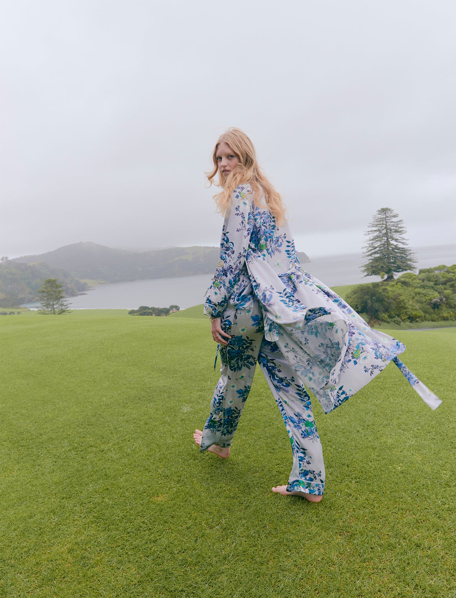 Karen Walker Love Letter Silk Maxi Robe