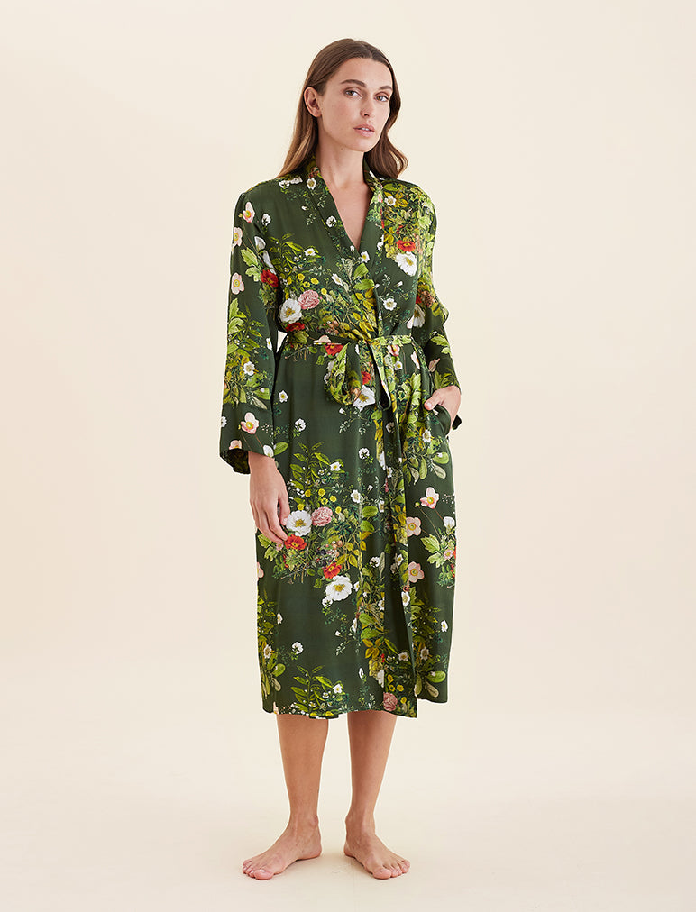 Karen Walker Love Letters Silk Maxi Robe