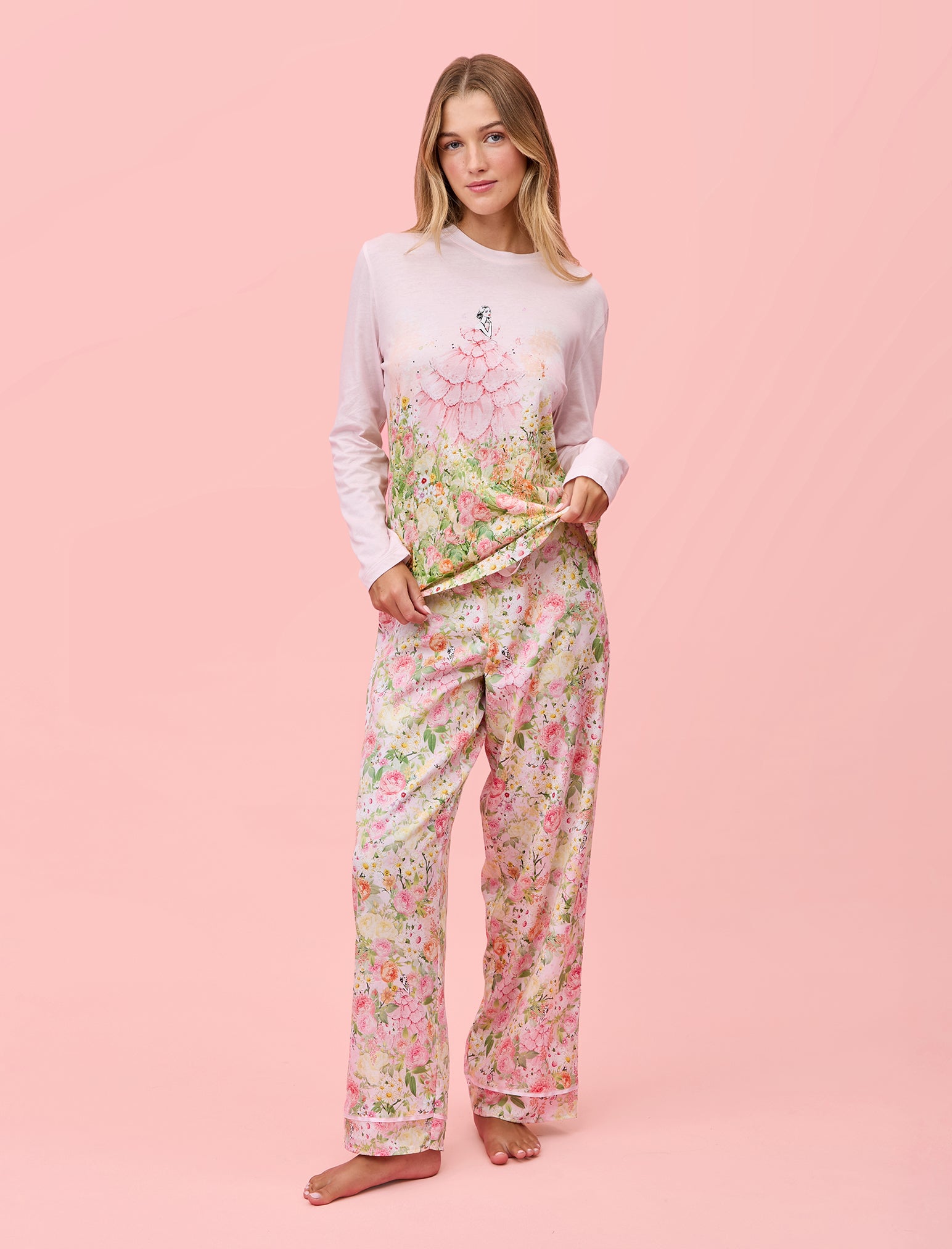 Secret Garden FL Pant and Organic Cotton LS Top