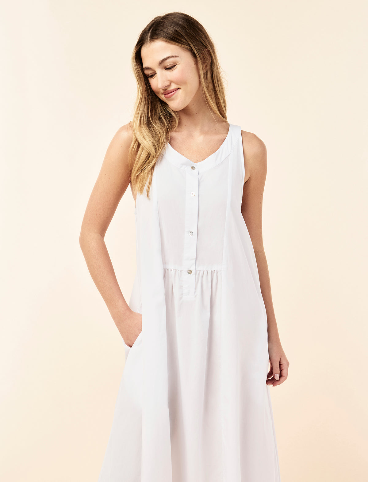 Madison Panel Front Maxi Nightie