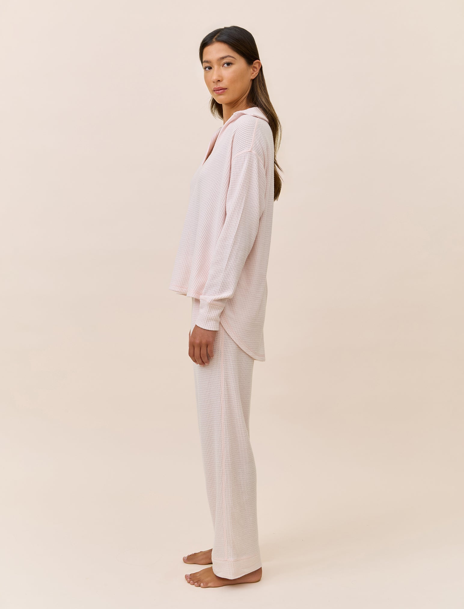 Super Soft Waffle Straight Leg Pant