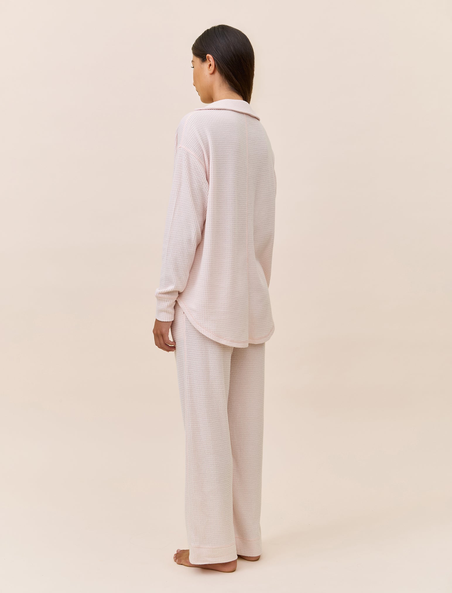Super Soft Waffle Straight Leg Pant