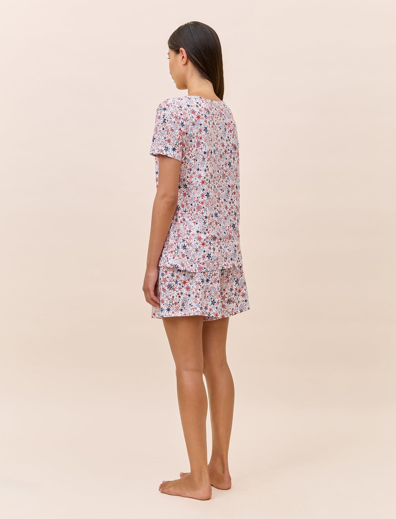 Christmas Stars Organic Cotton Knit Boxer PJ Set