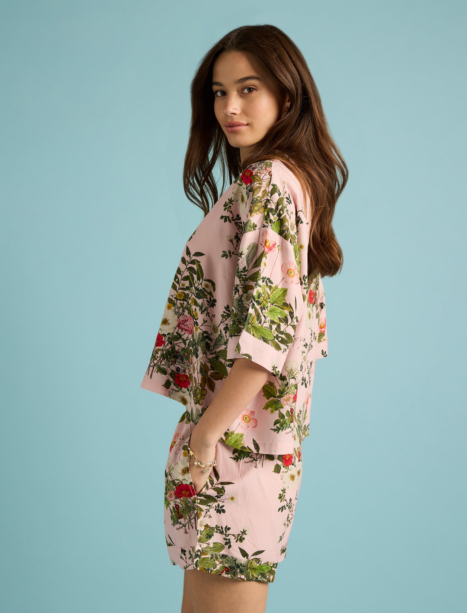 Karen Walker Love Letter Crop Boxer PJ