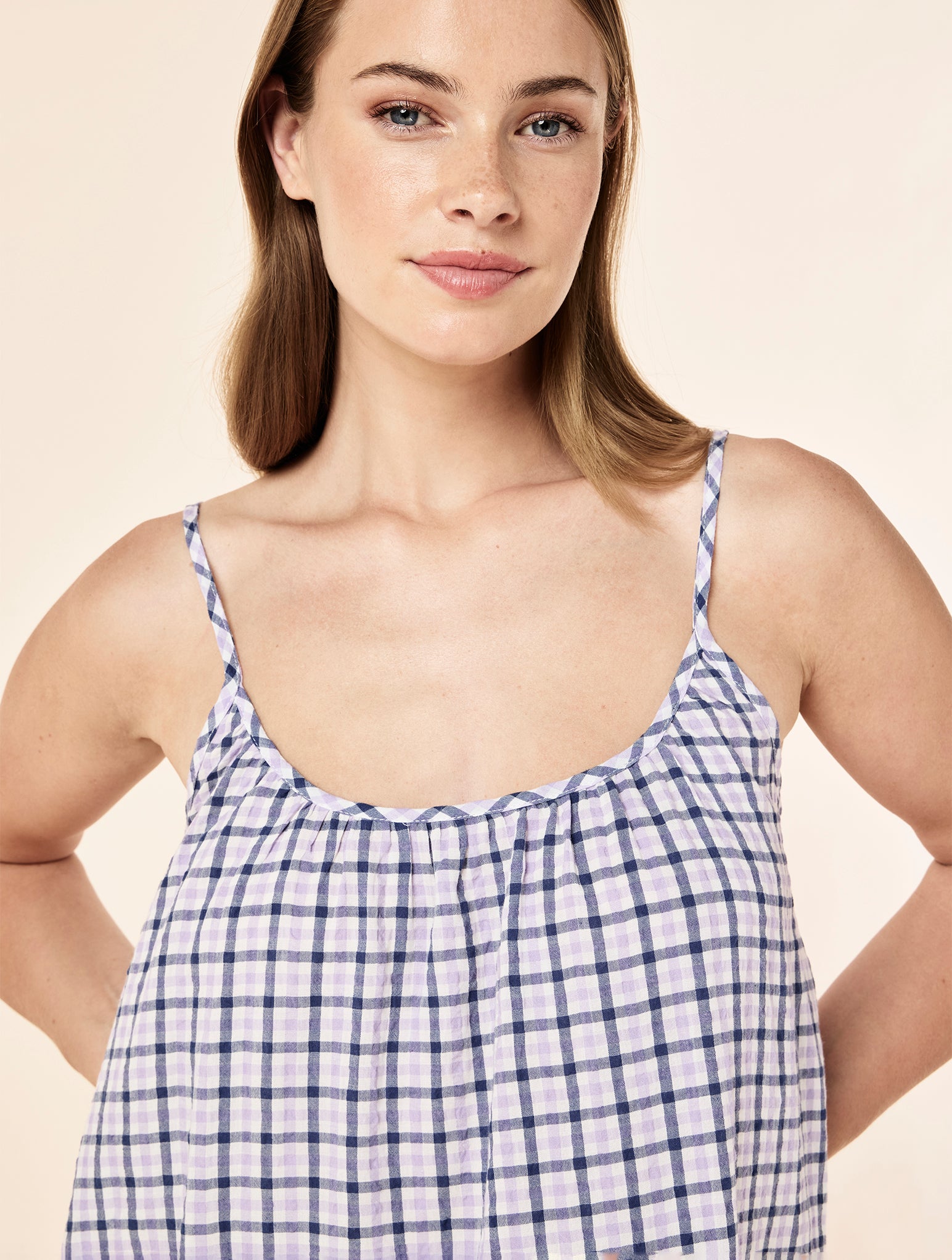 Seersucker Strappy Nightie