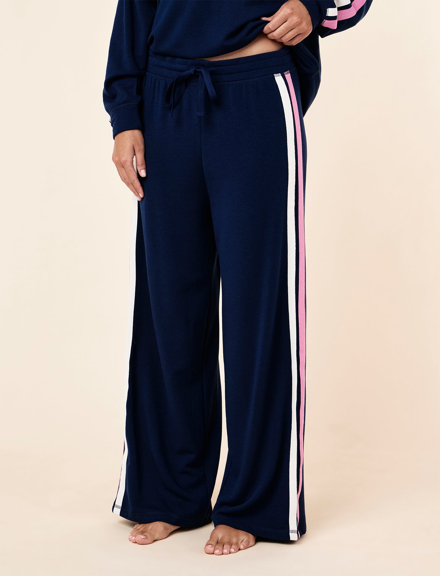 Cosy Kate Stripe Wide Leg Pant