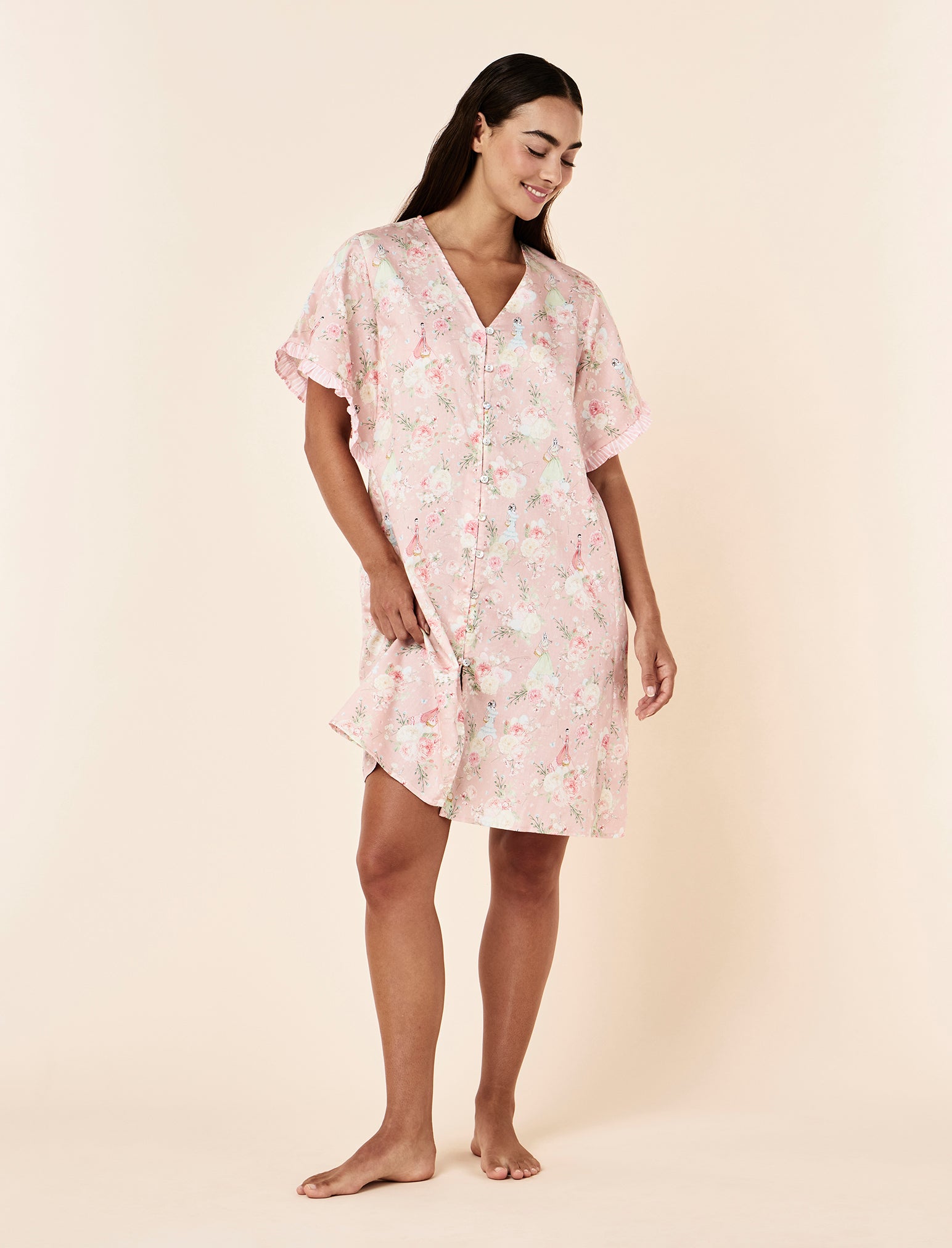 Blush Baskets Midi Nightie