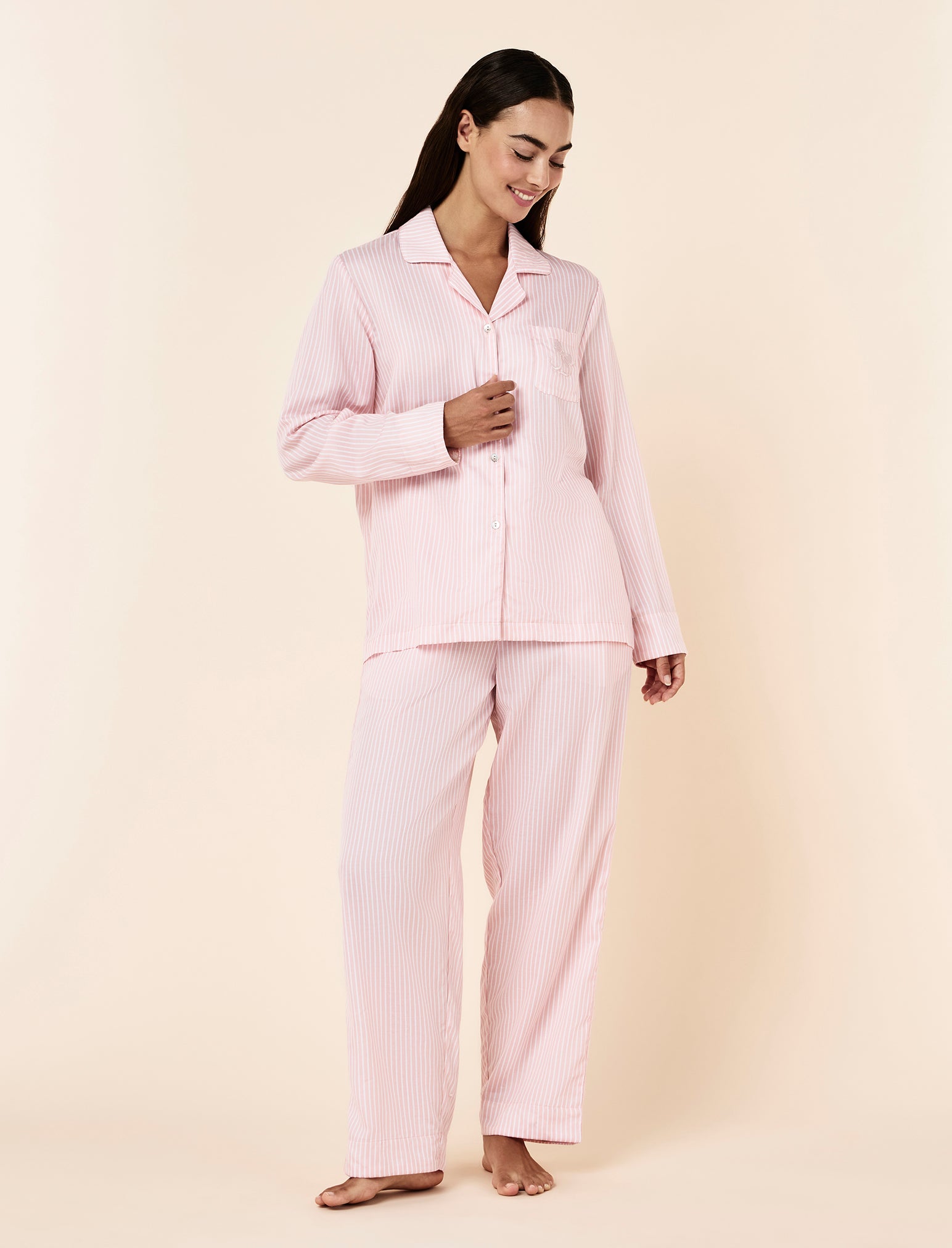 Bows in Bloom Emb Full Length PJ Set