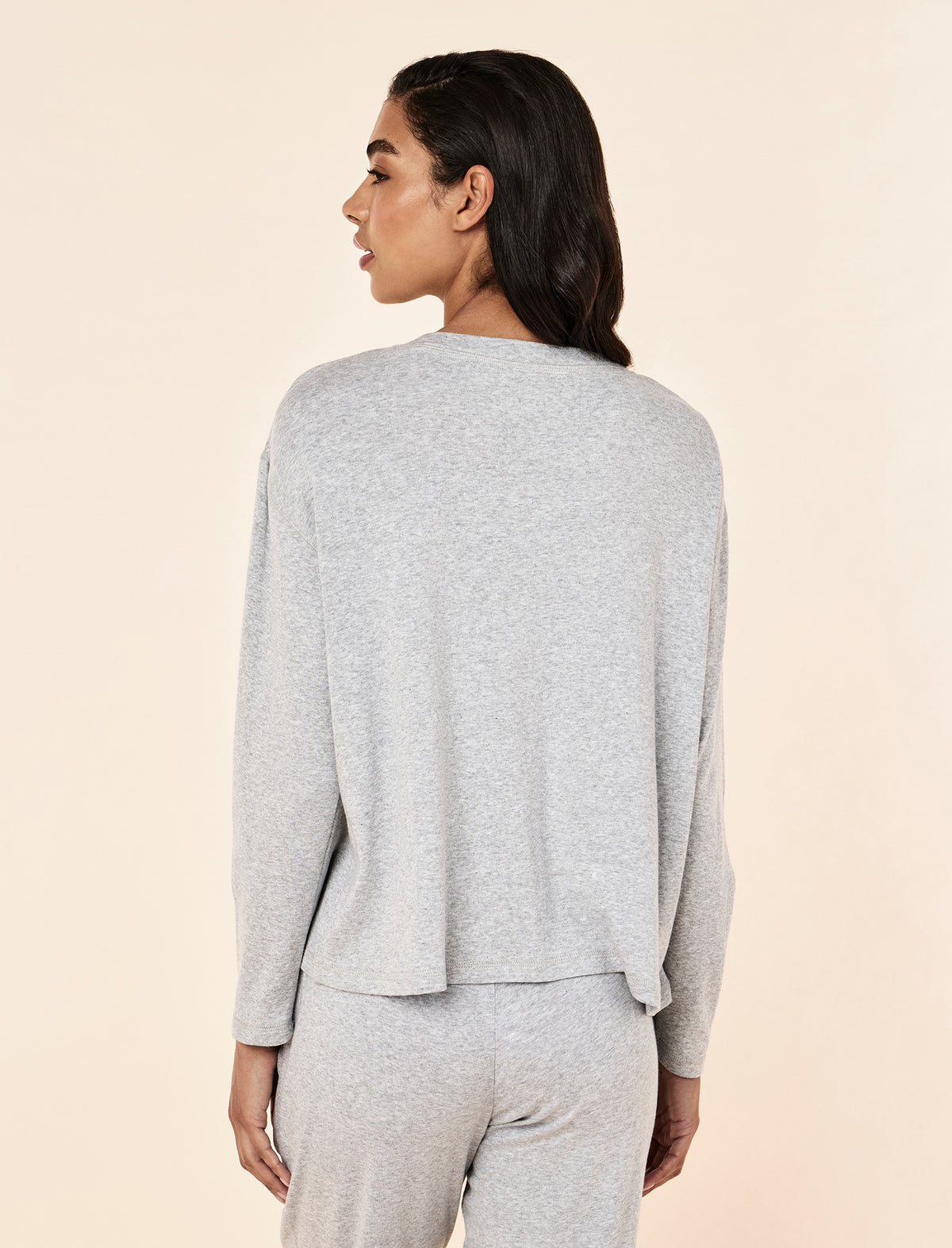 Pia Luxe V-Neck Long Sleeve Top