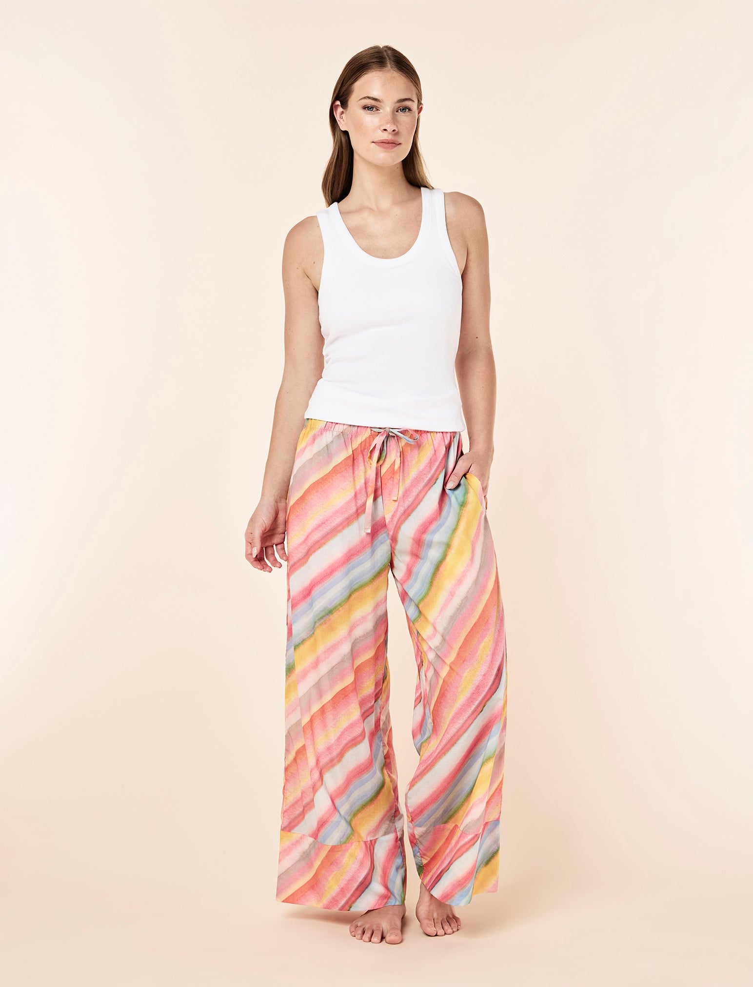 Sophie Stripe Full Length Pant