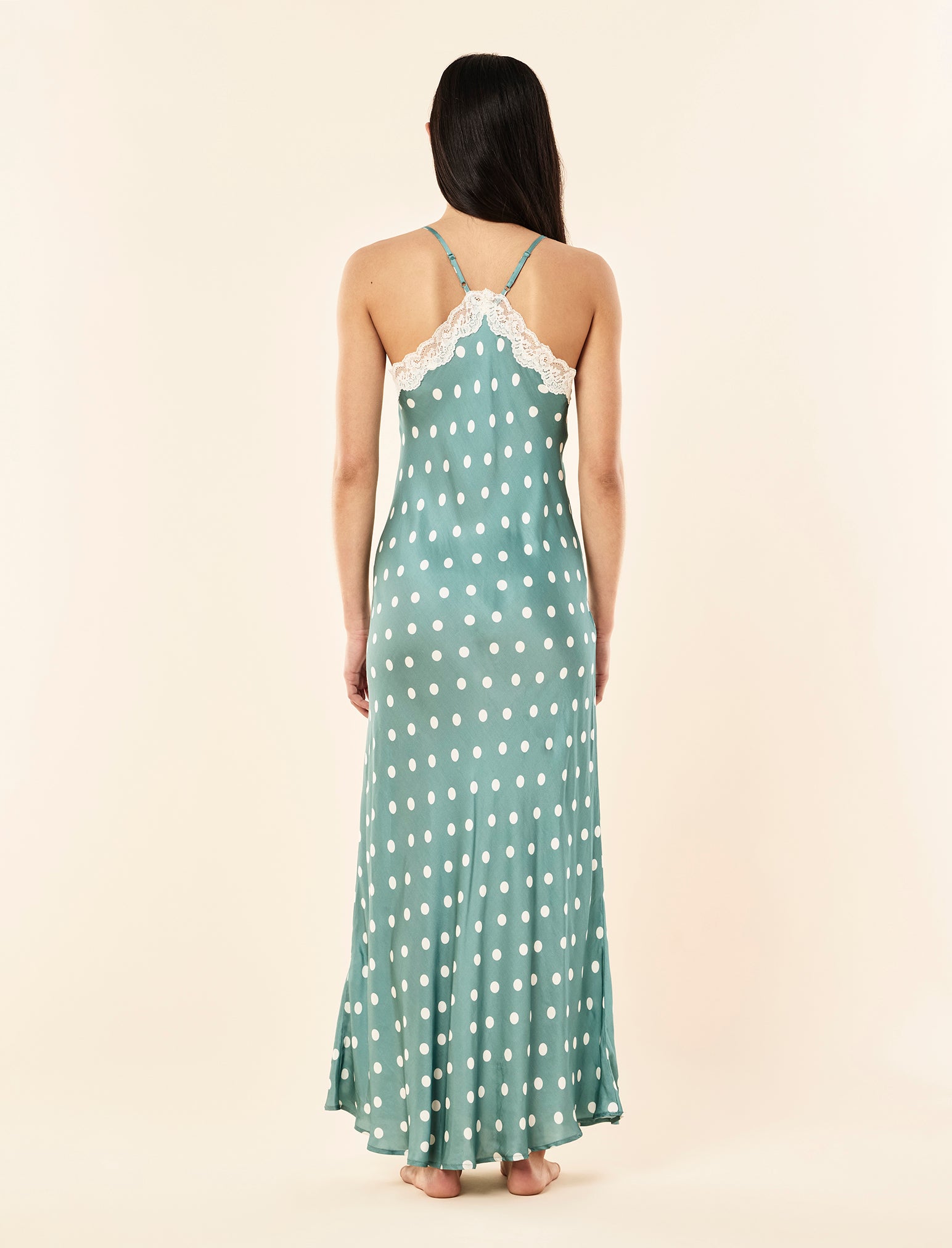 Annabelle Lace Front Maxi Nightie