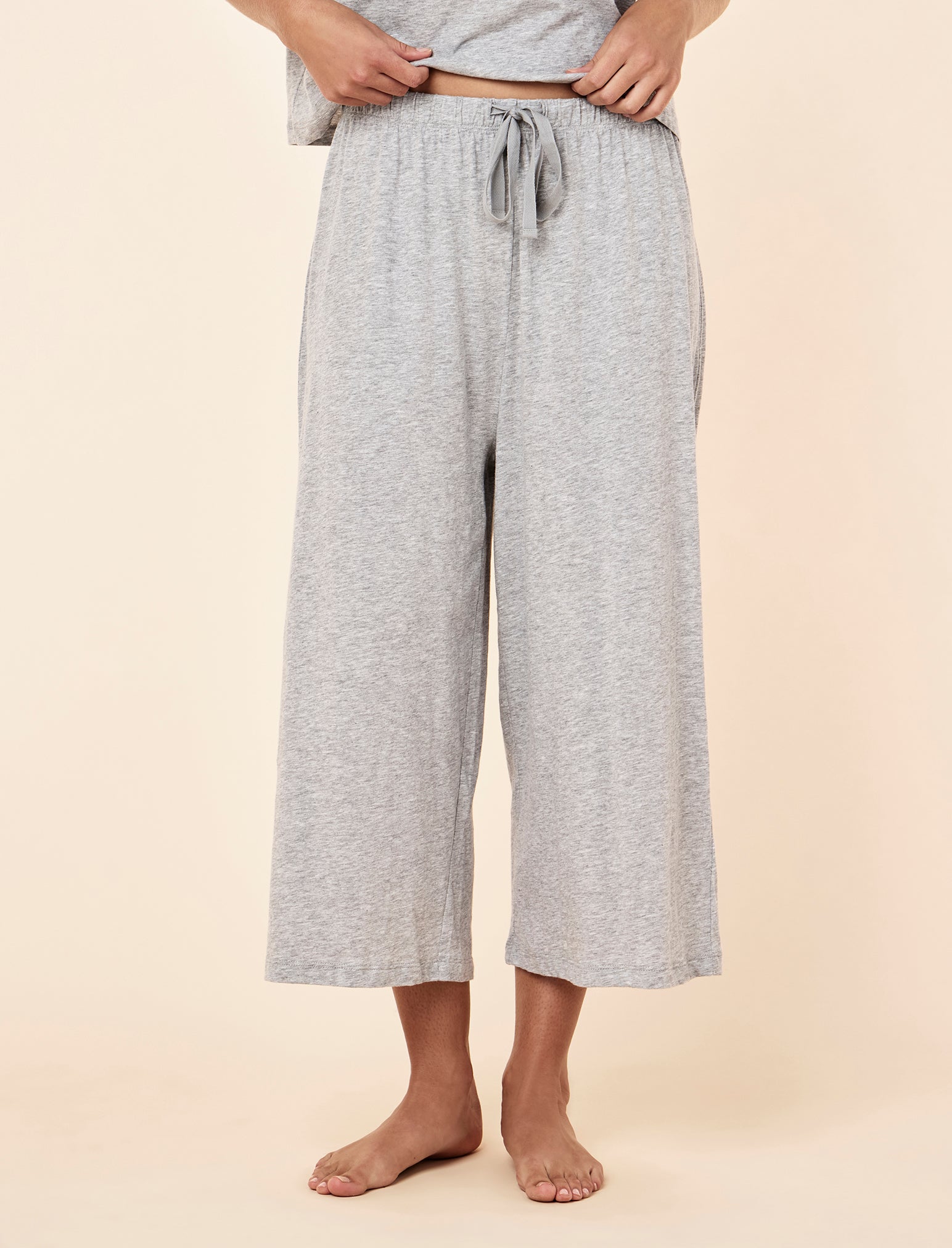 Jada Organic Cotton Knit Crop Pant