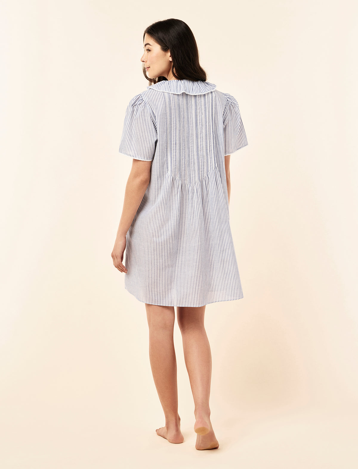 Elani Cotton Short Sleeve Midi Nightie