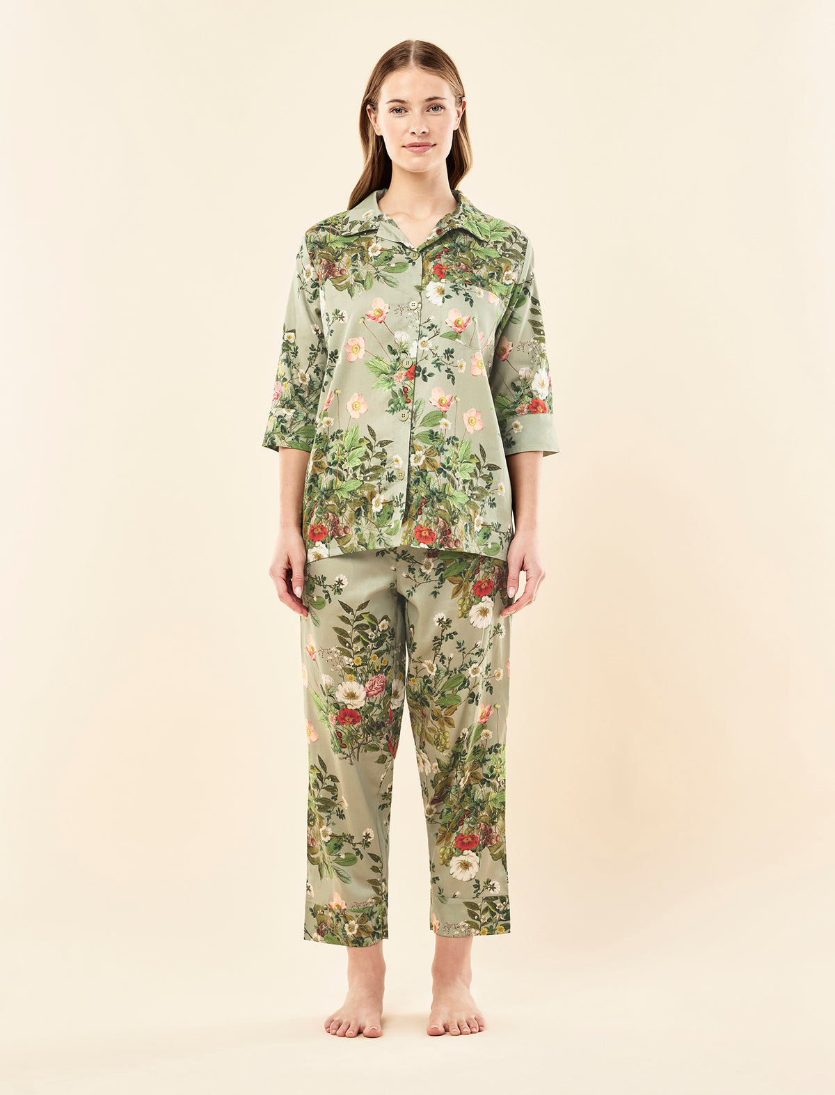 Karen Walker Love Letter Crop PJ Set