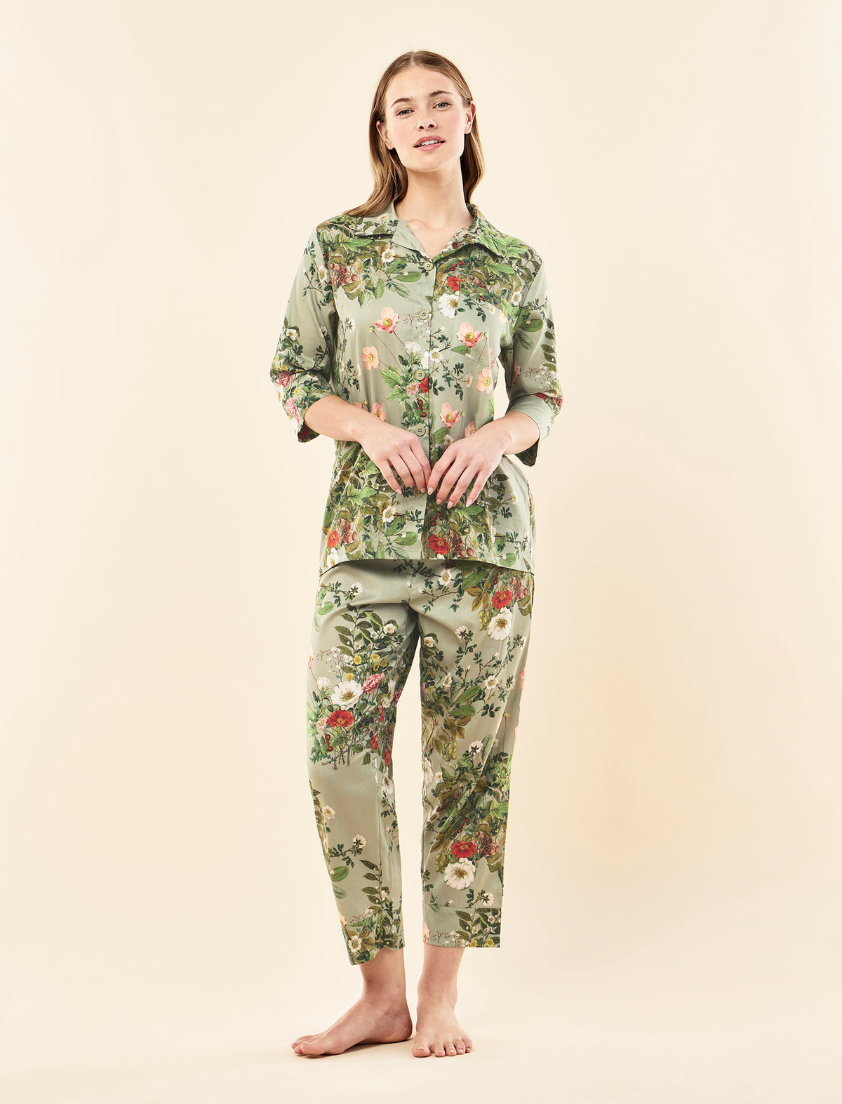 Karen Walker Love Letter Crop PJ Set