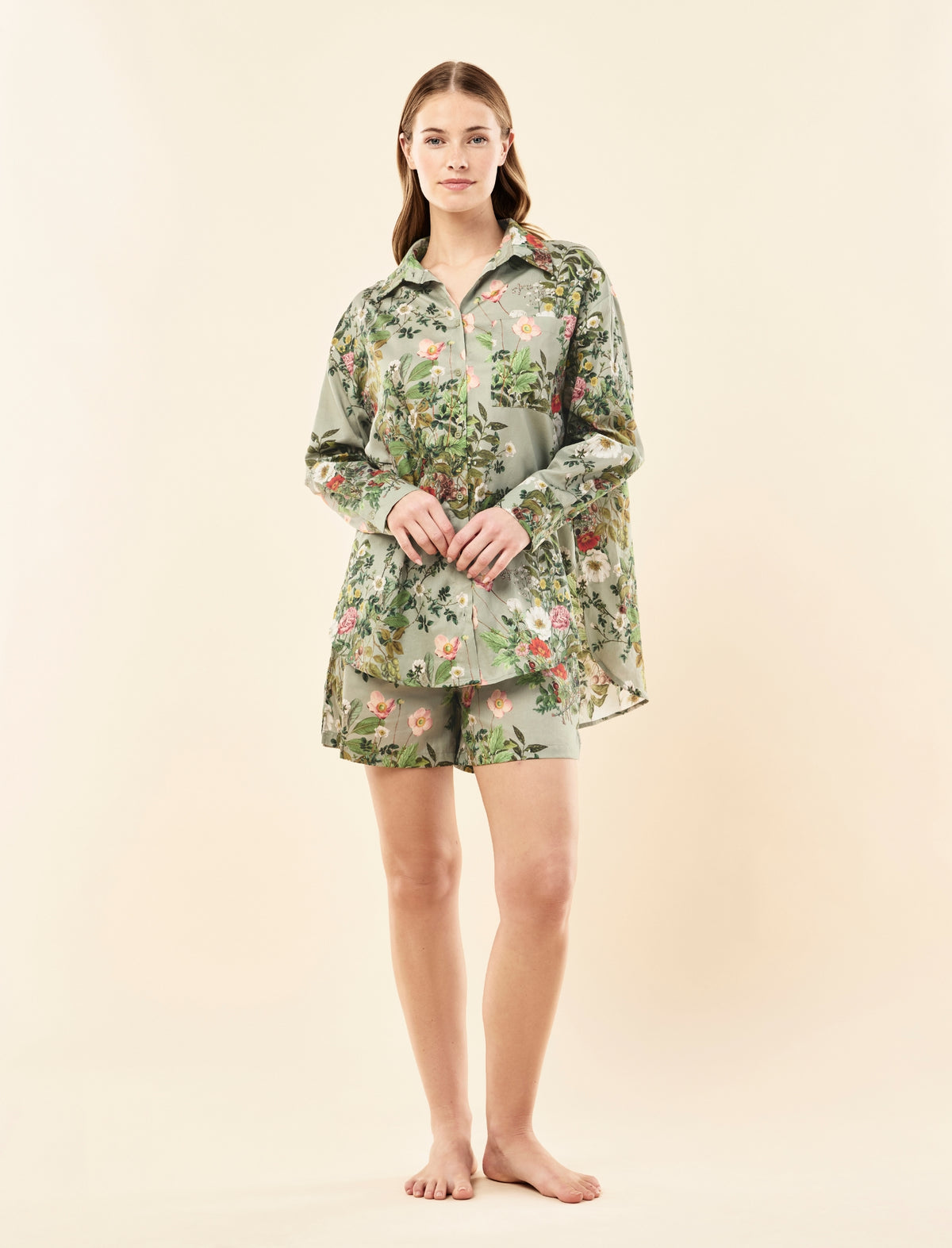 Karen Walker Love Letter Long Sleeve Boxer PJ Set