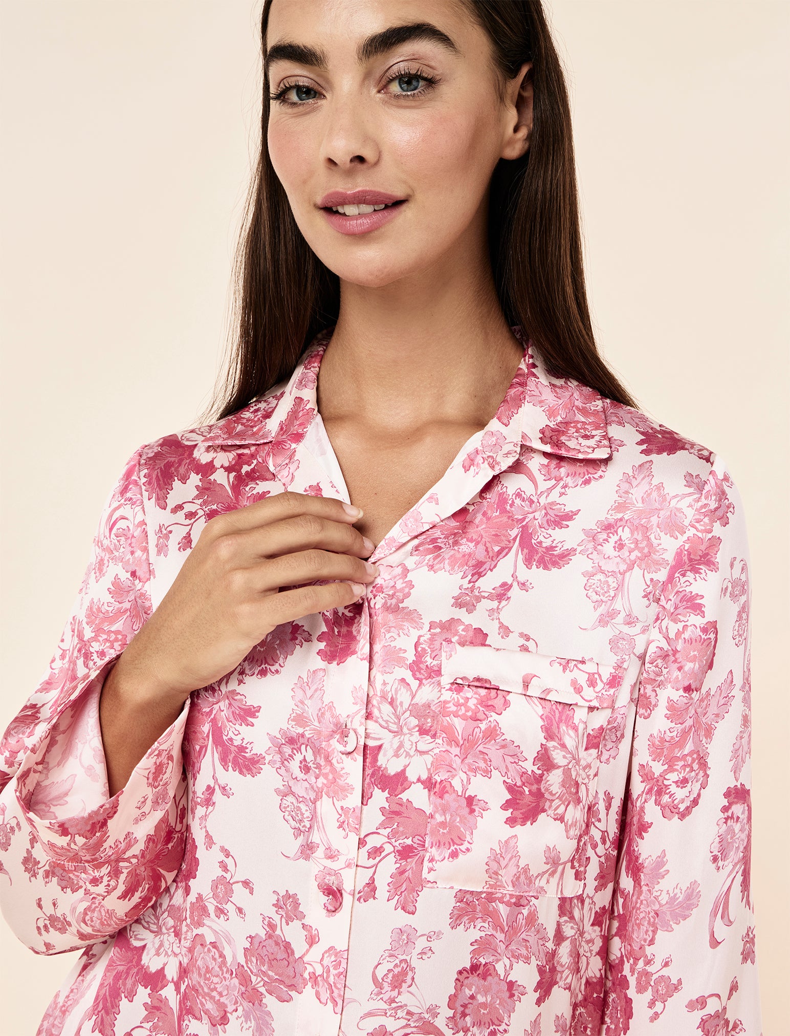 Madelyn Silk Full Length PJ Set