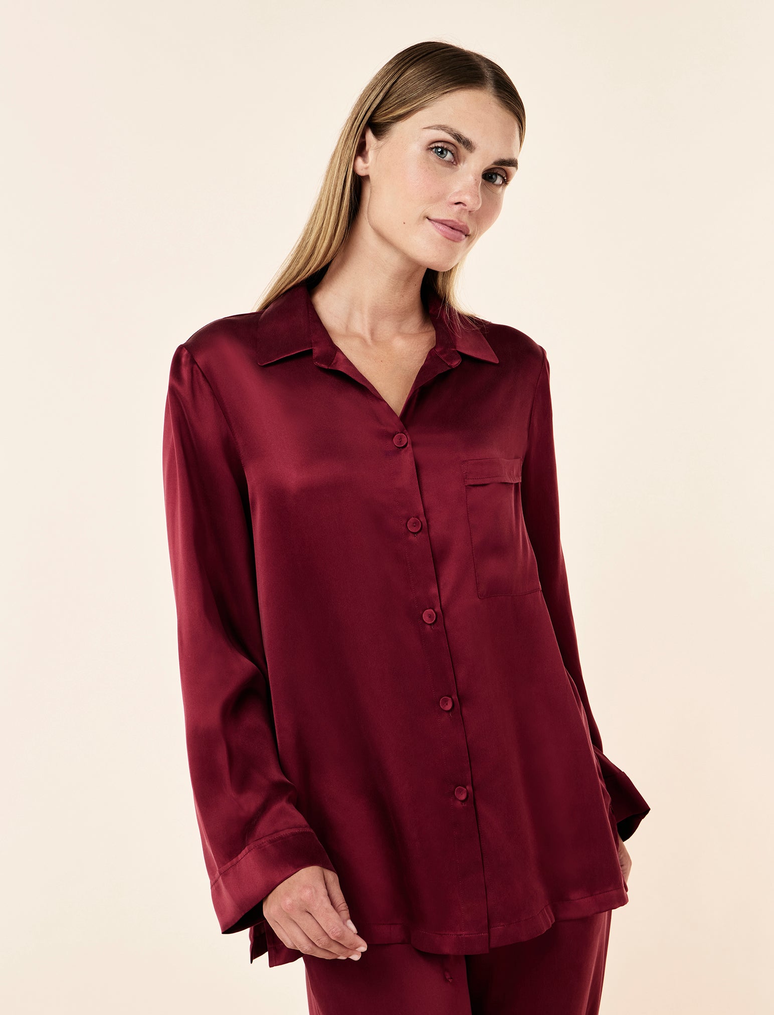 Audrey Washable Silk Full Length PJ