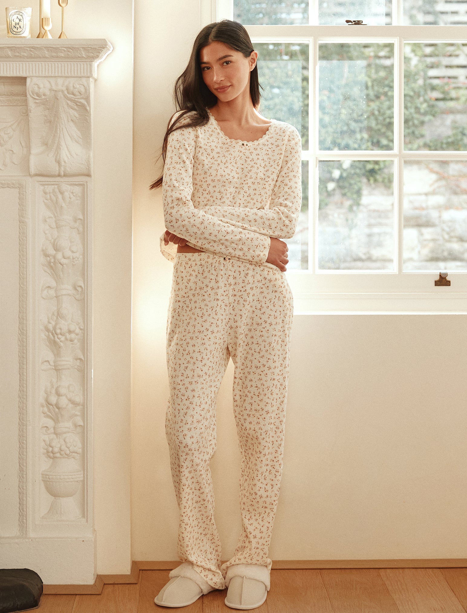 Claire Soft Cotton Waffle PJ Set
