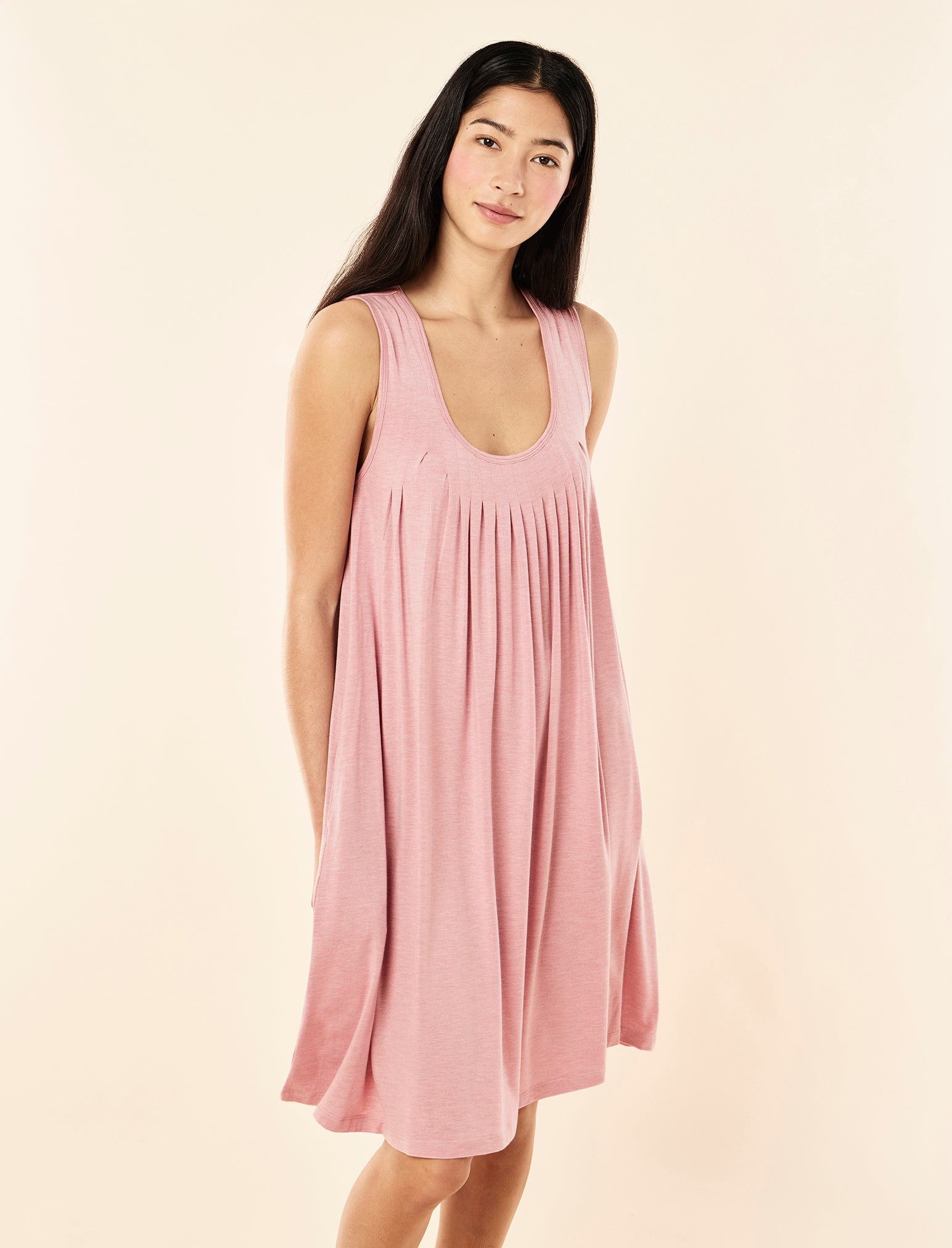 Kate Modal Soft Pleat Front Nightie