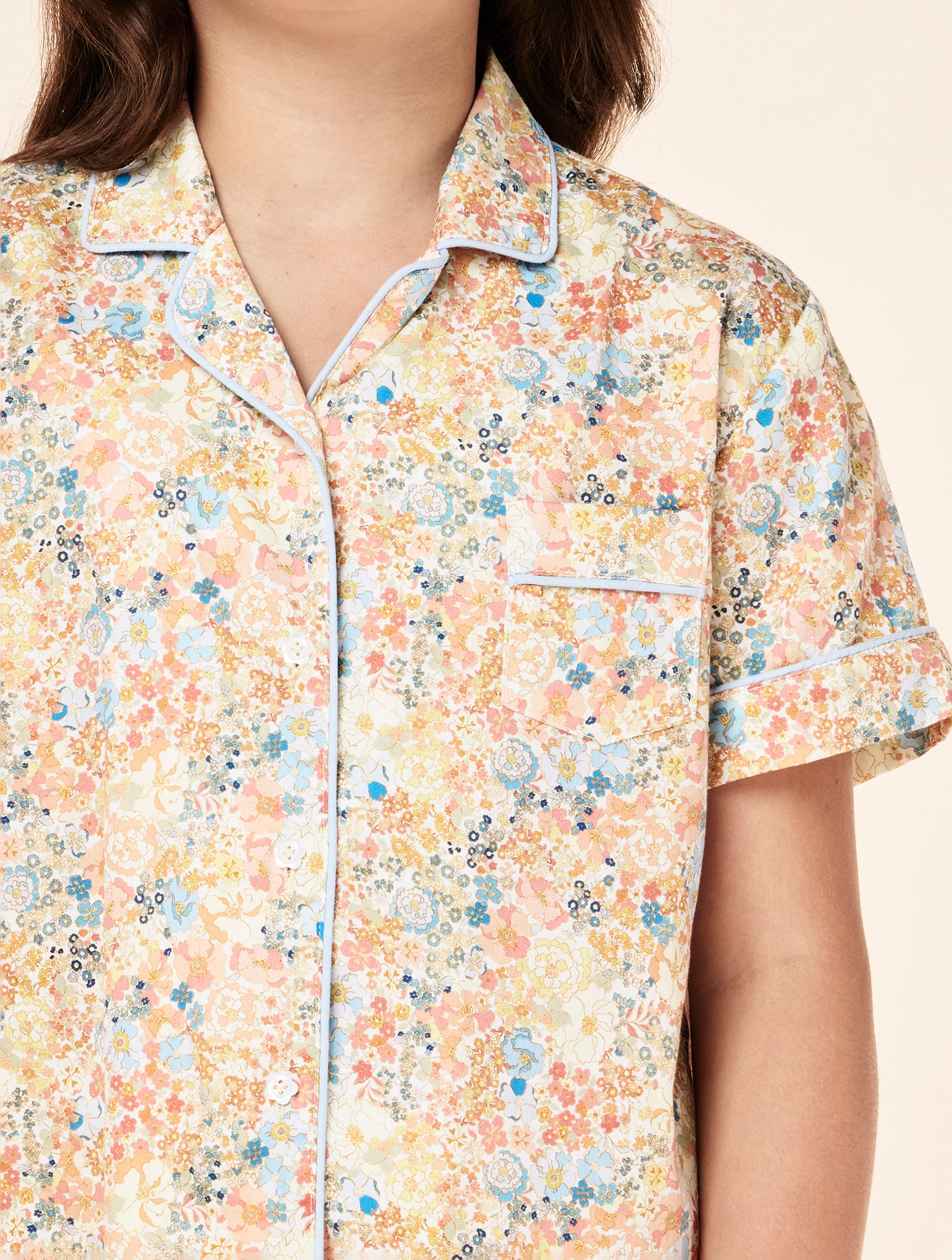 Kids Carly Floral Woven Boxer PJ Set