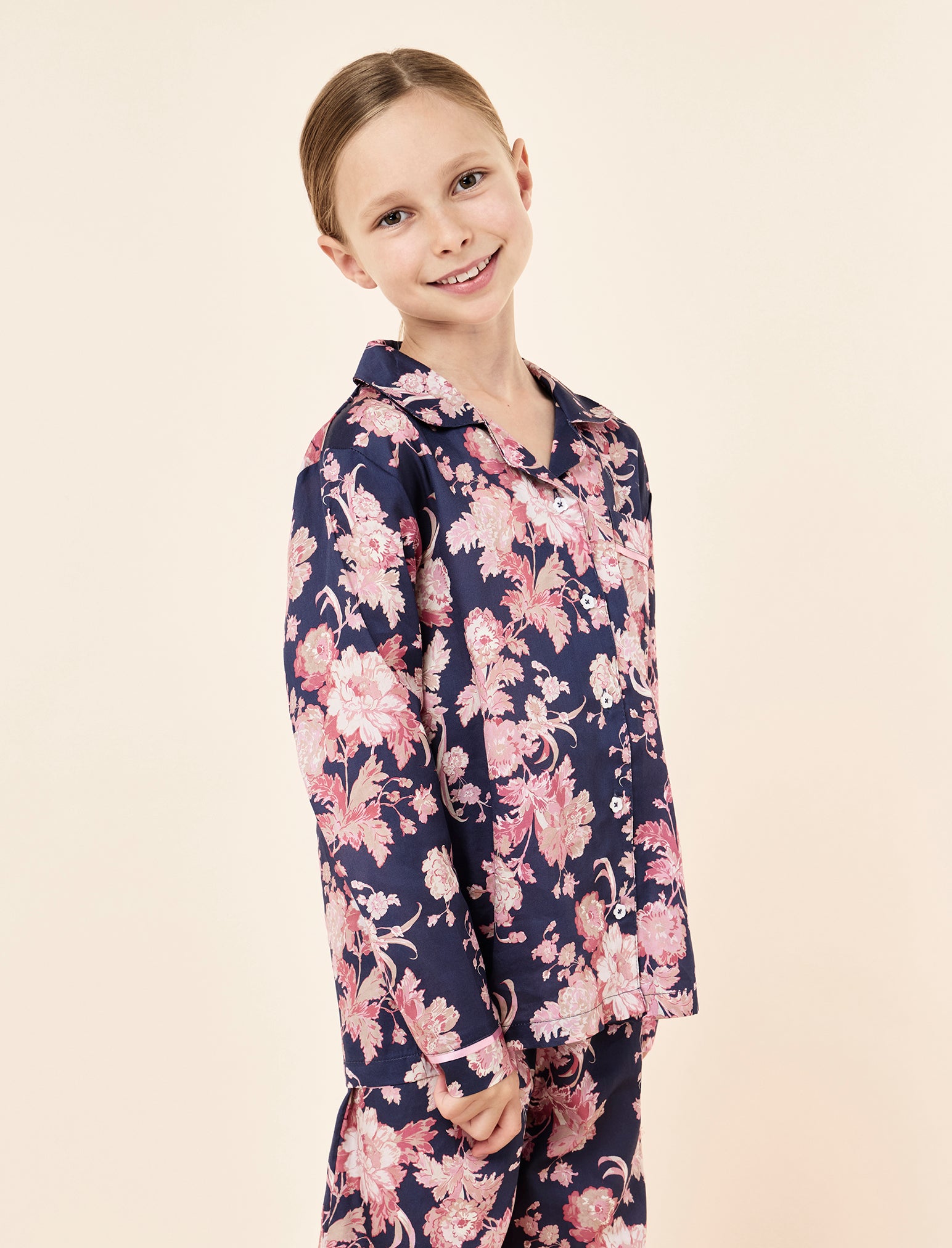 Kids Madelyn Woven Full Length PJ Set