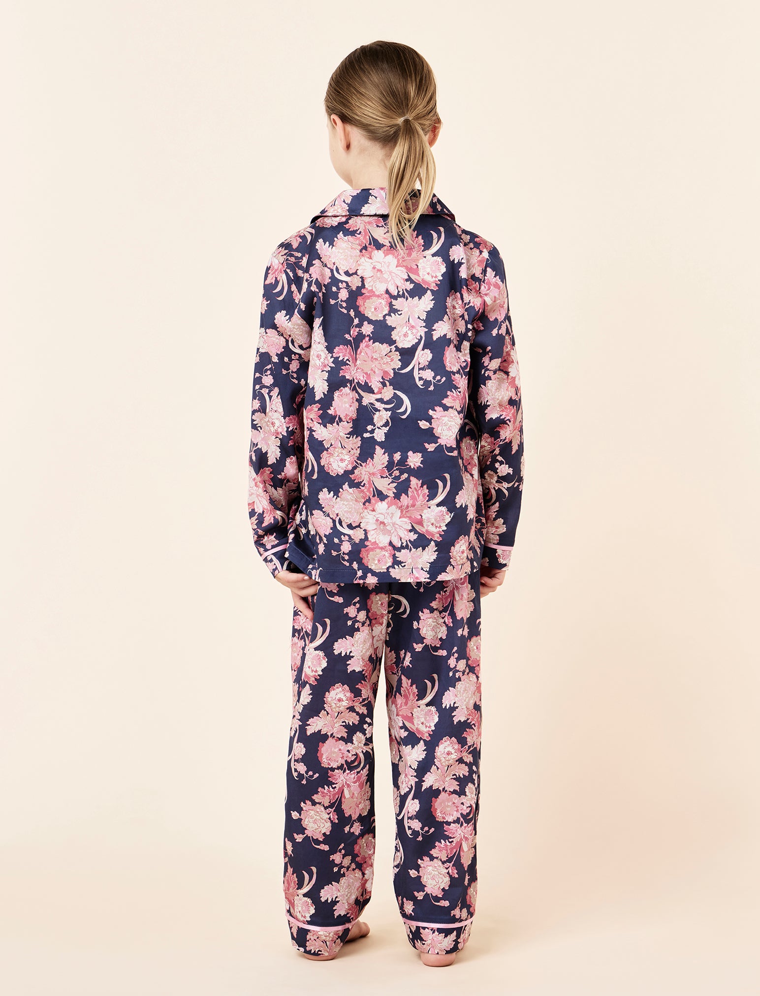 Kids Madelyn Woven Full Length PJ Set