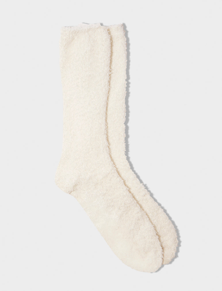 Cosy Bed Socks in Ecru